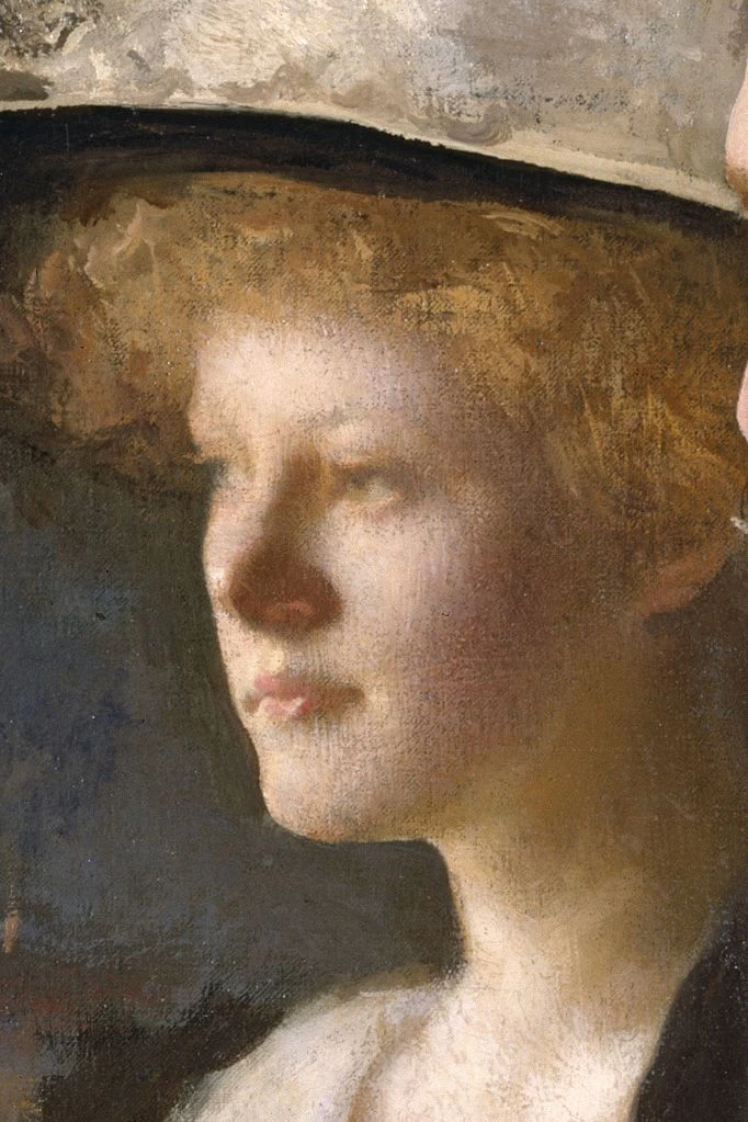 Edmund Tarbell - Henry Clay e Helen Frick, National Portrait Gallery, Washington, dettaglio